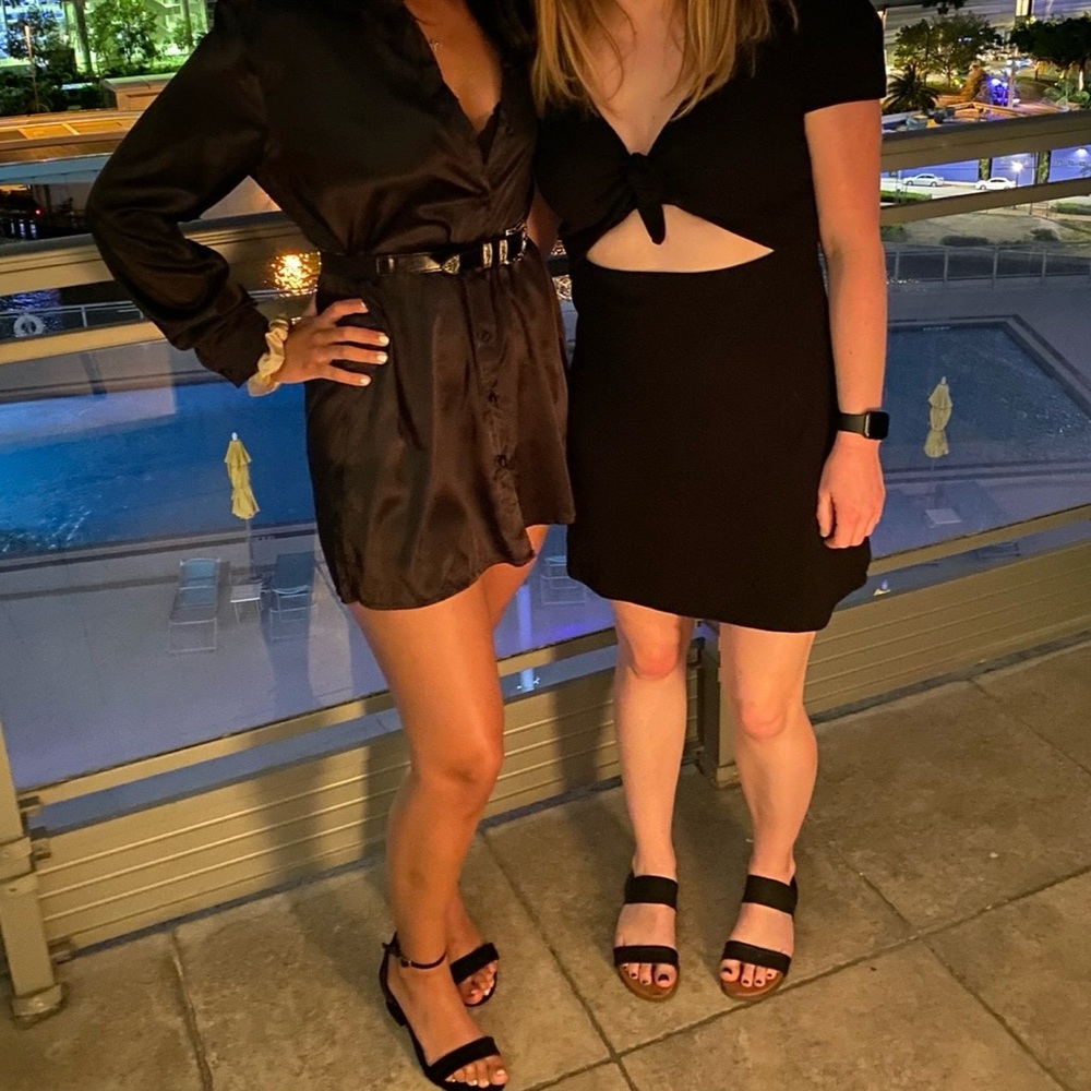 Black Short Sleeve Dress